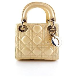 Dior Bolsa Tote Cannage Lady Crossbody Laranja