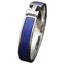 Hermès Click Acier PM Blue Silver Blu
