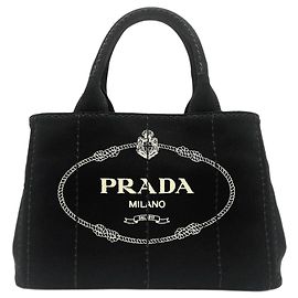 Borsa Tote 2-Way Canapa PRADA Nero Altro