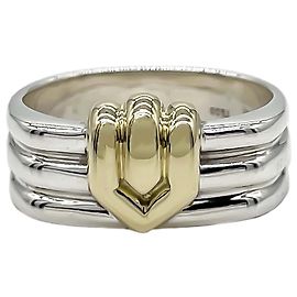Tiffany & Co. Grooved Signature Ring Silvery