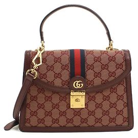 Gucci Ophidia Handbag Red Dark red