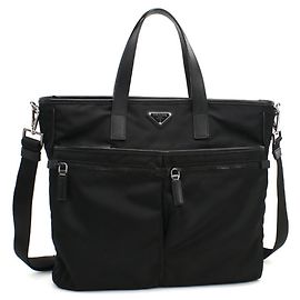 Bolso Tote de Re-Nylon para hombre Prada Negro