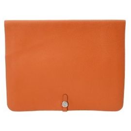 Hermès Clutch Dogon Meeting HERMES em Potiron Laranja