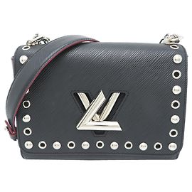 Louis Vuitton Twist MM Shoulder Bag Black