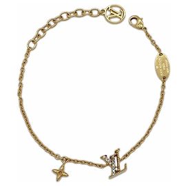 Pulsera charm en metal dorado Louis Vuitton Dorado