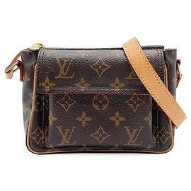 Louis Vuitton Vivacite PM Shoulder Bag Brown