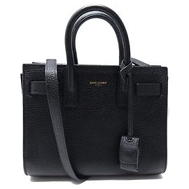 BORSA A SPALLA SAINT LAURENT DE JOUR NANO 340778 IN PELLE NERA Nero