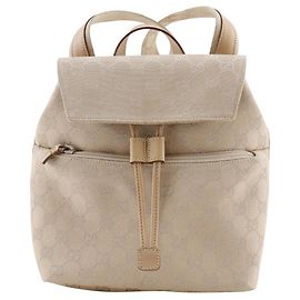 Gucci GG Canvas 2way Backpack Beige