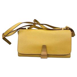 Bottega Veneta Sac à main en cuir jaune Jaune