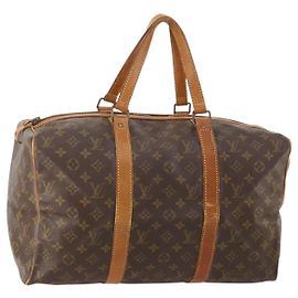 LOUIS VUITTON Monogram Sac Souple 45 Boston Bag M41624 LV Auth 178950 Monograma