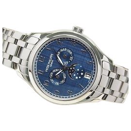 PATEK PHILIPPE Calendário anual MoonPhase 4947/1A-001 Masculino Prata
