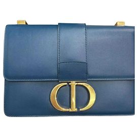 Dior 30 Montaigne Borsa a tracolla in pelle blu Blu