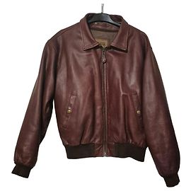 Redskins Herren Lederjacke 2-in-1 Bomber Braun