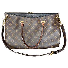 Louis Vuitton Monogram Pallas Bolsa de Ombro Marrom Monograma