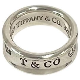 Tiffany & Co Anel Tiffany Vintage Narrow Band Prata