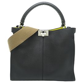 Fendi Peekaboo X-Lite Medium Handbag Black