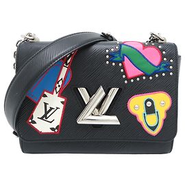 Borsa a tracolla Twist MM da donna Louis Vuitton Nero