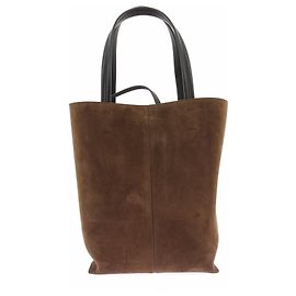 Phoebe Philo Sac cabas en daim marron Marron