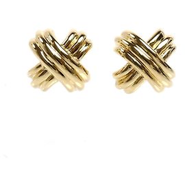 Tiffany & Co Pendientes de botón Signature en oro amarillo de 18K Tiffany Otro