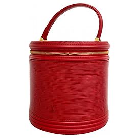 Borsa Louis Vuitton Epi Cannes in rosso Castilian Rosso