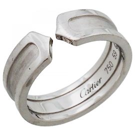 Cartier 2C Band Ring in 18K White Gold Other