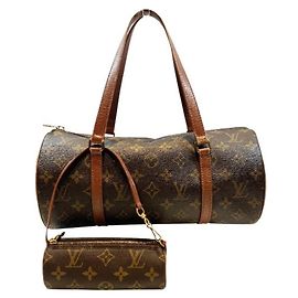 Louis Vuitton Monogram Old Papillon 30 Handbag for Women Brown