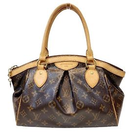 Sac à main cabas Louis Vuitton Monogram Tivoli PM Marron