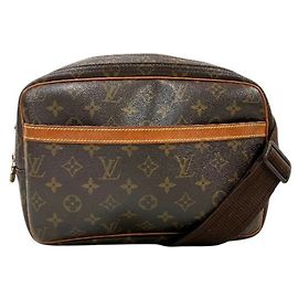 Borsa Louis Vuitton Monogram Reporter PM Marrone