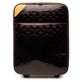Louis Vuitton Purple Monogram Vernis Pegase 45 Roxo