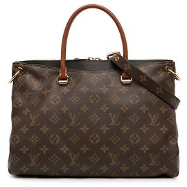 Louis Vuitton Marrone Monogram Pallas MM Marrone