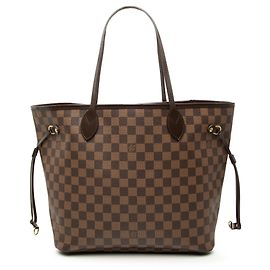 Louis Vuitton Marrone Damier Ebene Neverfull MM Marrone