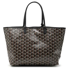Goyard Black Goyardine Saint Louis PM Noir