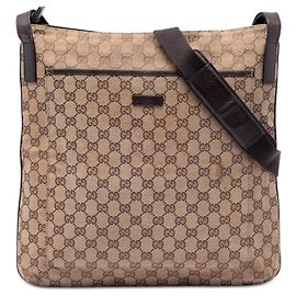 Gucci Beige GG Canvas Crossbody Beige