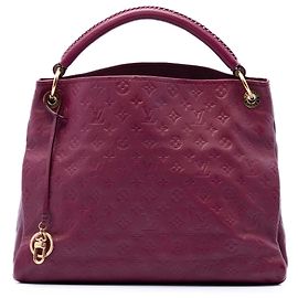 Louis Vuitton Red Monogram Empreinte Artsy MM Rouge Bordeaux