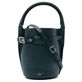 Céline Sac seau Celine Green Nano Leather Big Vert Vert foncé