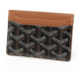 Goyard Saint-Sulpice Card Case Black Camel