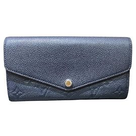 Louis Vuitton Monogram Empreinte Long Wallet Red