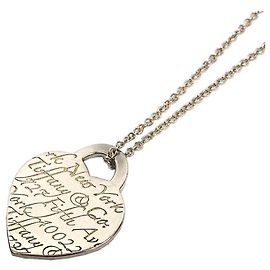 Collar Tiffany Notes Heart Tag de Tiffany & Co. Plata