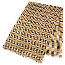 Bufanda y chal Burberry Check en beige Beige