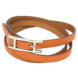 Hermès Pulseira Charm Hermes Api3 Laranja Camelo