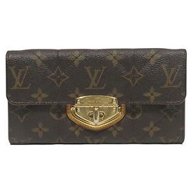 Louis Vuitton Monogram Portefeuille Sarah Etoile Long Wallet Marron