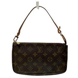 Bolso Louis Vuitton Monogram Pochette Accessoires Castaño