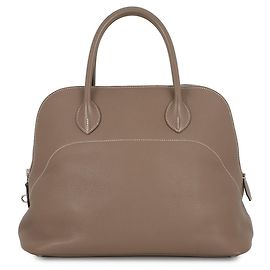 Hermès Bolso Hermes Bolide Relax 35 en Etoupe Gray Gris pardo
