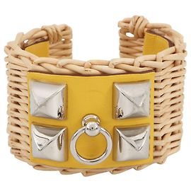 Pulseira Hermès Medor Picnic em Lime Dourado