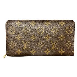 Cartera larga Monogram Louis Vuitton Castaño