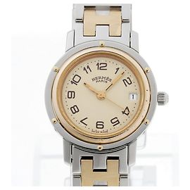 Hermès Reloj de pulsera Hermes Clipper Beige Quartz Otro