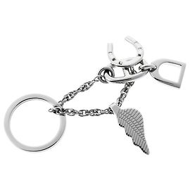 Hermès Hermes Bon Voyage Silver Keyring Silvery