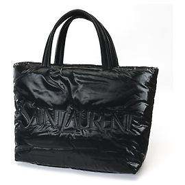 Sac cabas matelassé large Saint Laurent Noir