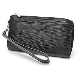 Louis Vuitton Zippy Dragonne L-shaped Wallet Black