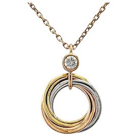 Colar Baby Trinity da Cartier em ouro 18K Rosa Branco Amarelo